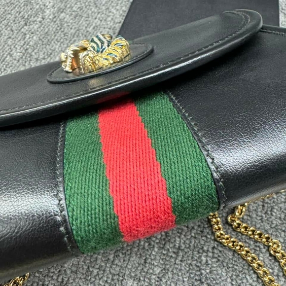 100% Authentic Gucci Rajah Leather Crossbody Bag - Picture 7 of 14
